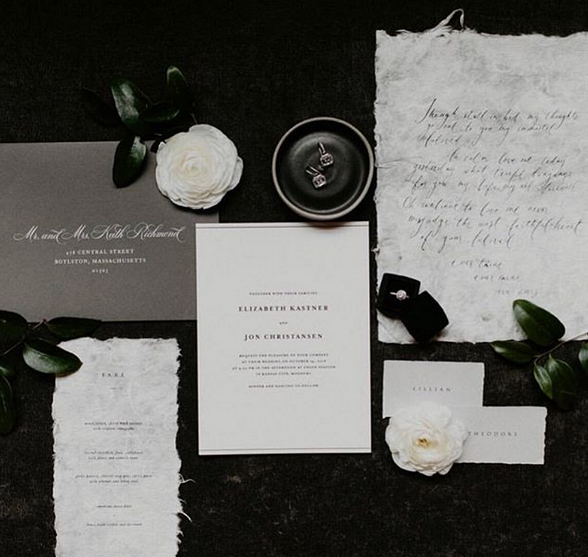 Shindig Paperie wedding invitation