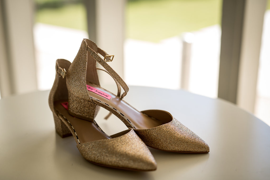 Betsey Johnson low heels wedding shoes