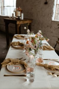 Wedding table with items from Host in Fayetteville