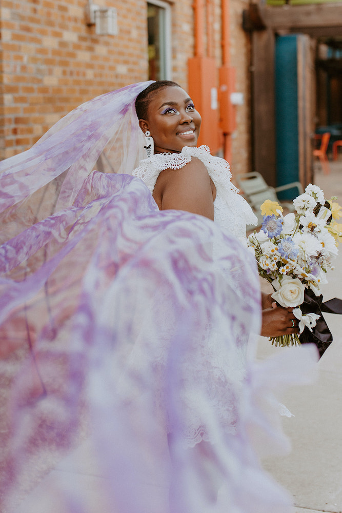 Allie Farmer Photography elopement bridal photo with veil