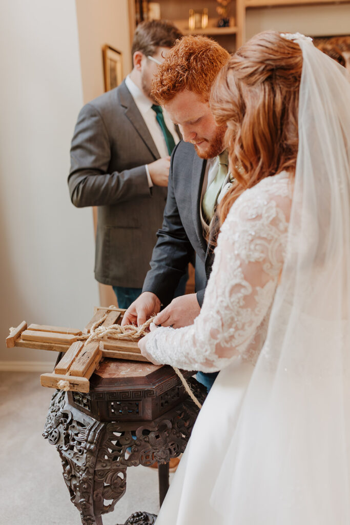 Cross tying ceremony in Lubbock, Texas